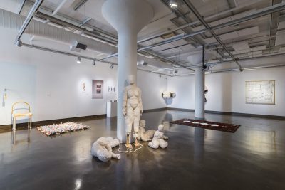 An installation view of the exhibition titled, 