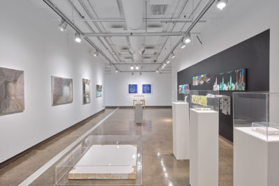 An installation view of an exhibition at the SVA Chelsea Gallery for the exhibition titled 