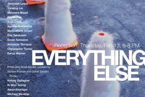 An advertisement for an exhibition at SVA Chelsea Gallery, 601 West 26 Street, New York, titled Everything Else. The exhibition is on view from February 8 through 22, 2014. Reception from February 13, from 6 PM to 8 PM.