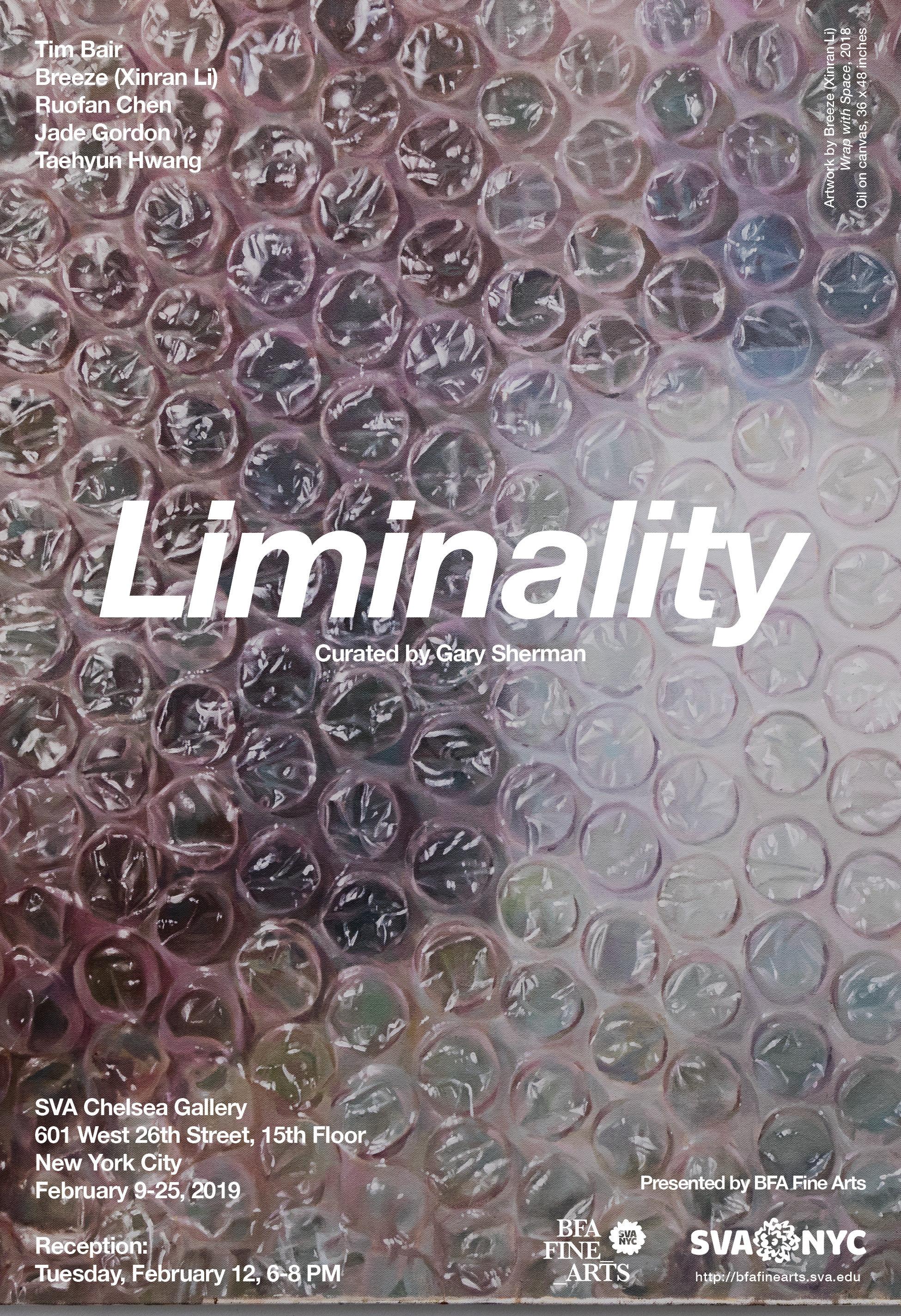 Poster of "Liminality", Curated by Gary Sherman