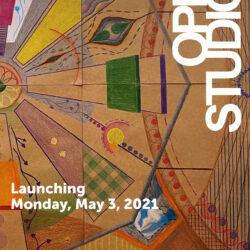 A poster advertisement for the 2021 Spring Open Studios event at SVA