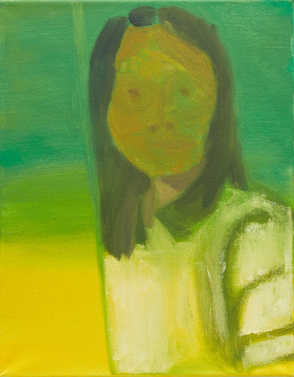 I painted this with myself asking to my spirit, how can I depict myself in a formally good way, in a way that there is presence in the shapes not just only flat? Having that in mind, I worked on this piece mainly on the focus of face. The face sits as the neck has the perfect light. The hair functions as hair in this painting, it’s not just linear nor flat. I put eyes, nose, mouth and lips in order.