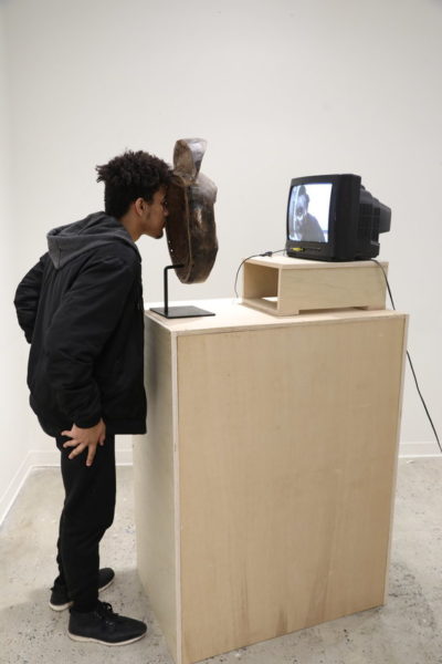 A photograph of an artwork by Emmanuel Massillon entitled, The Complexity and Cost of Identity (No.1), 2019.