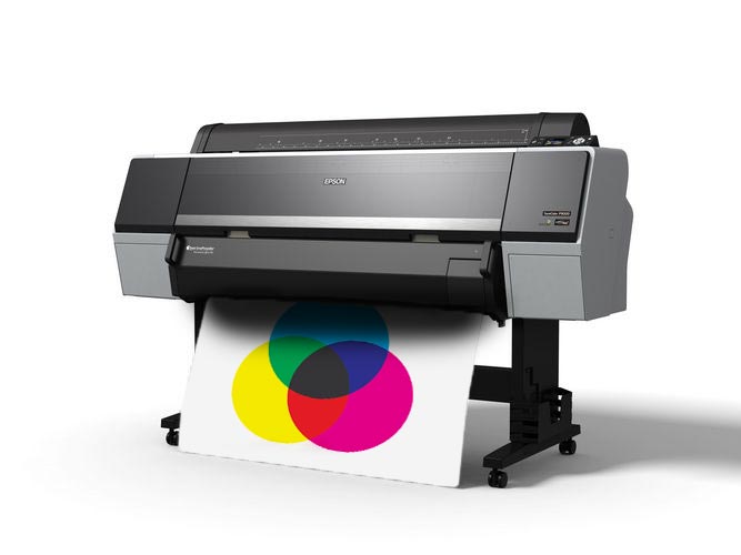 Large format printer stock image